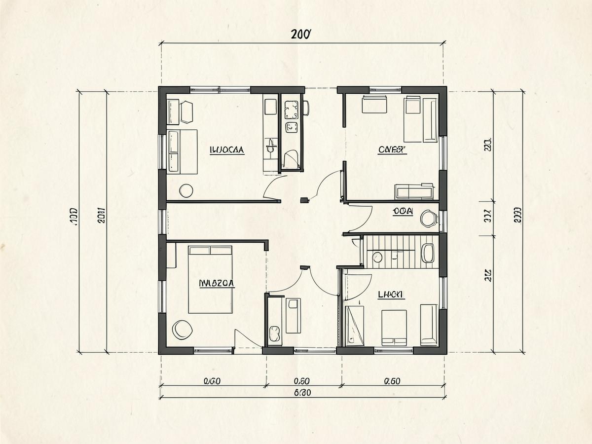 Example floor plan drawing produced for structural design projects
